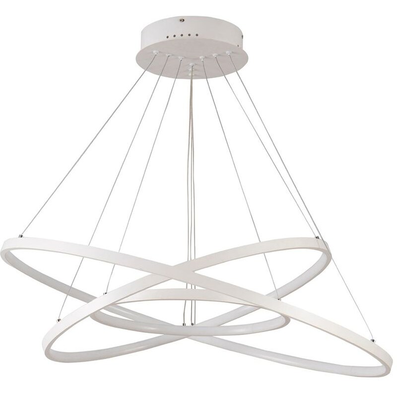 Φωτιστικό Οροφής Led Dimmable Homelighting Morelli 77-8133 από Αλουμίνιο - Λευκό