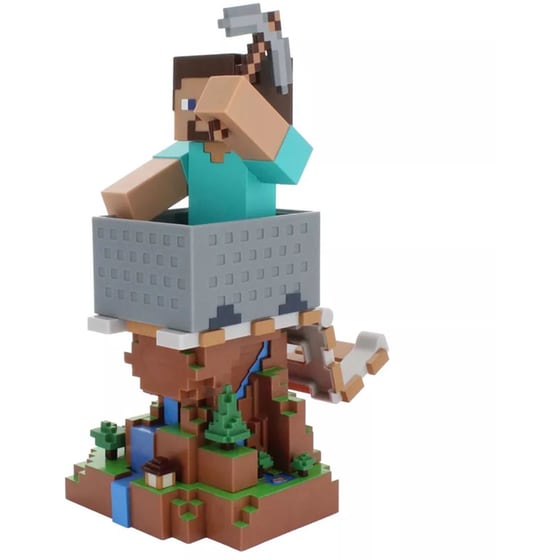 Φιγούρα Βάσης Στήριξης Cable Guys - Minecraft Steve Phone Holder(HDHMMC400730) image 2