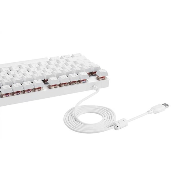 Motospeed K82 Gaming Μηχανικό Ενσύρματο Πληκτρολόγιο RGB Λευκό (US) image 4