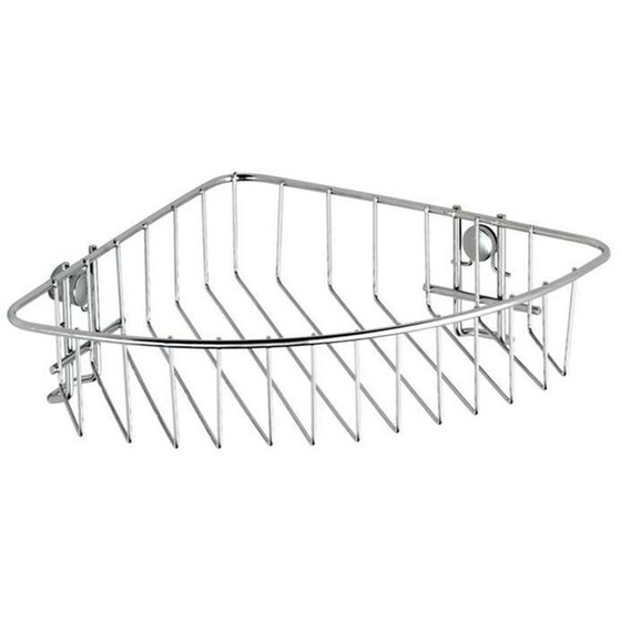 Ράφι Μπάνιου Wenko Μεταλλικό 26.5x19.5x6cm - Ασημί image 0