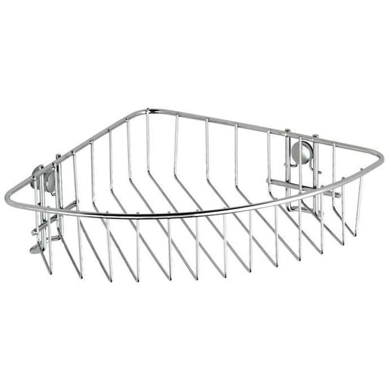 WENKO Ράφι Μπάνιου Wenko Μεταλλικό 26.5x19.5x6cm - Ασημί