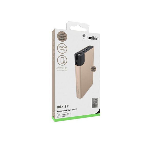 Powerbank Belkin MixIt UP 10000 mAh 4.8A Χρυσό (F8M993BTGLD) image 2
