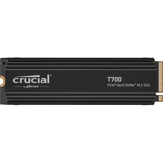 Εσωτερικός Σκληρός Δίσκος SSD Crucial T700 4TB M.2 NVMe PCI Express 5.0 με Heatsink image 0