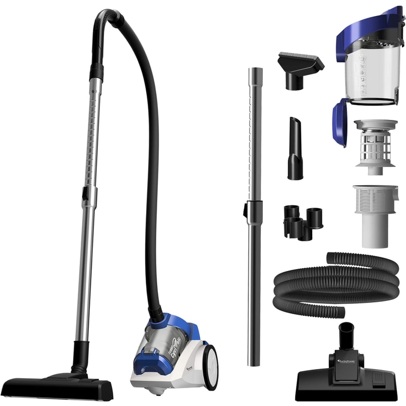 TURBOTRONIC TURBOTRONIC TT-CV04 1400 W με Κάδο 4 L Ασημί/Μπλε Ηλεκτρική Σκούπα