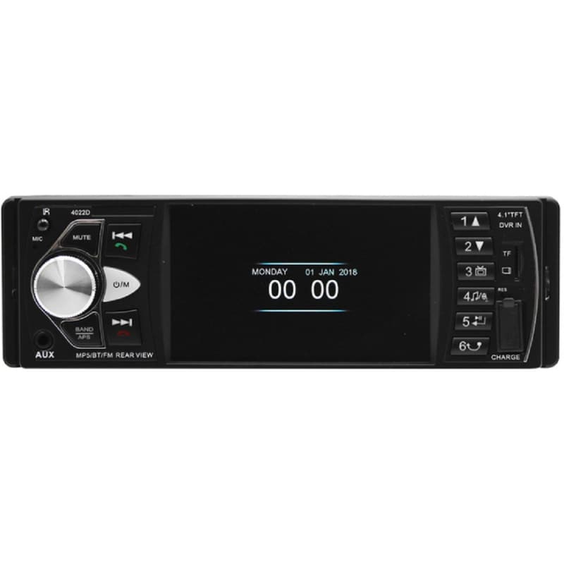 Ηχοσύστημα με Οθόνη Αφής 4.1 Bluetooth 1-DIN 4022D - Μαύρο