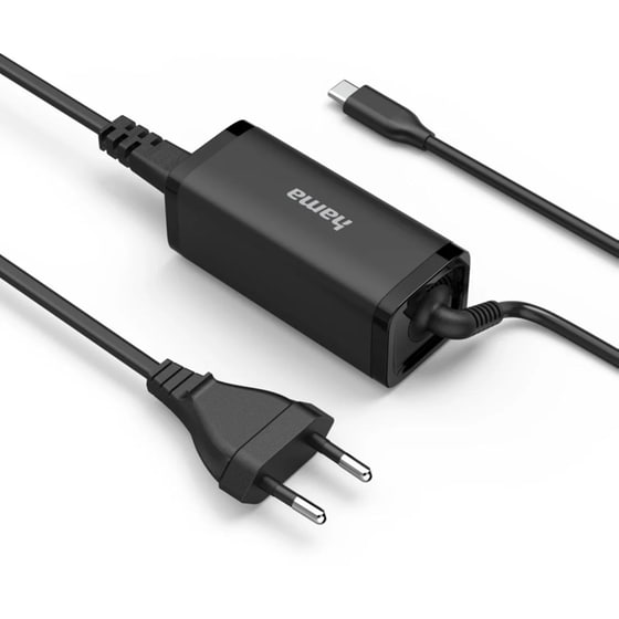 Τροφοδοτικό Laptop Hama 00200023 65W - Μαύρο image 0