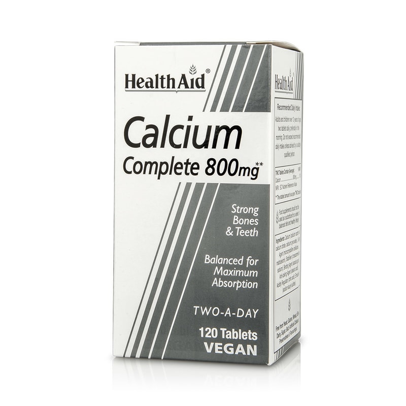 HEALTH AID Συμπλήρωμα Διατροφής Health Aid Calcium Complete 800mg - 120 Ταμπλέτες