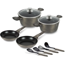 Σετ Μαγειρικά Σκεύη BERLINGER BH-7166 10 τμχ Καφέ