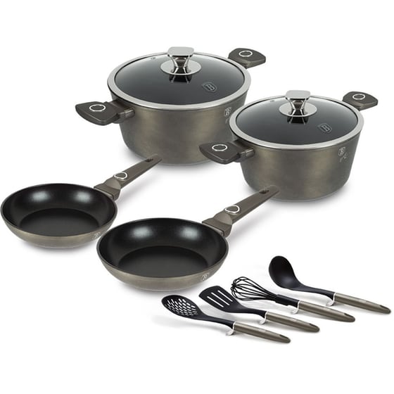 Σετ Μαγειρικά Σκεύη BERLINGER BH-7166 10 τμχ Καφέ image 0