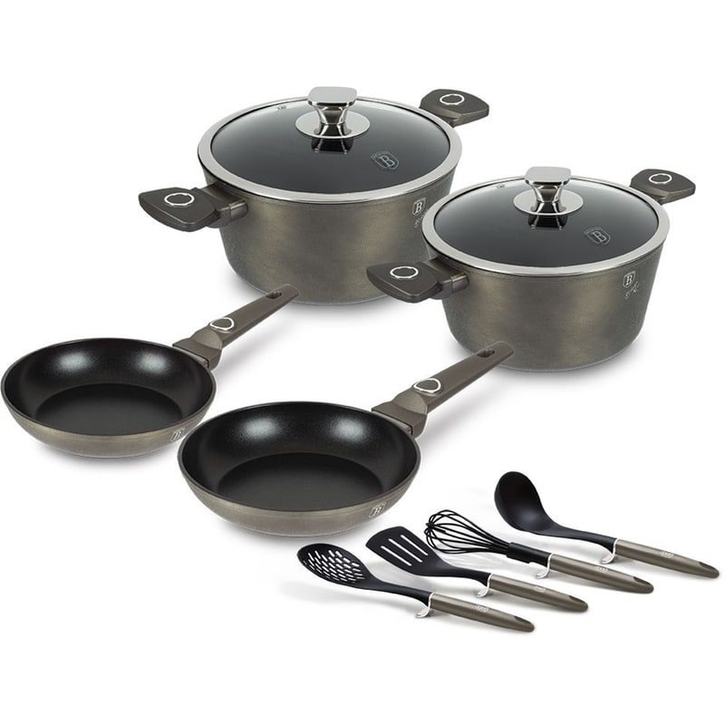 Σετ Μαγειρικά Σκεύη BERLINGER BH-7166 10 τμχ Καφέ BERLINGER HAUS