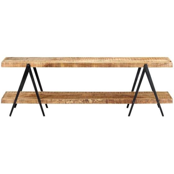Έπιπλο Τηλεόρασης VidaXL από Ξύλο 160x40x50cm - Καφέ/Μαύρο image 1