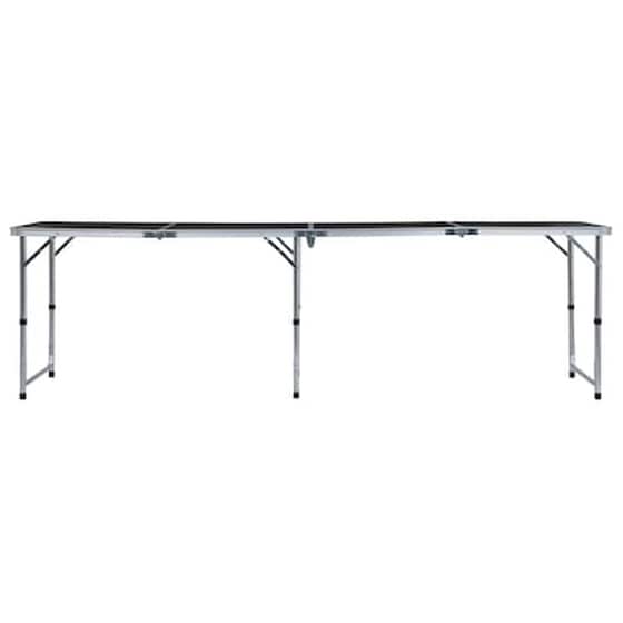 Vidaxl Τραπέζι Κάμπινγκ Πτυσσόμενο Γκρι 240 X 60 Εκ. Αλουμινίου image 3