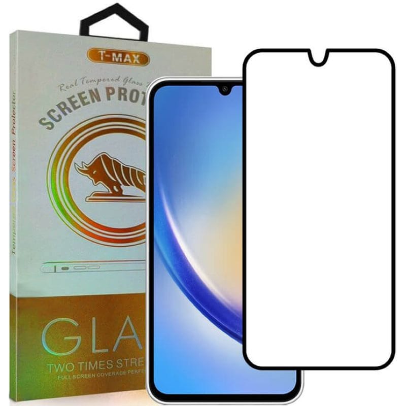 Προστατευτικό οθόνης Samsung Galaxy A34 - T-Max Premium 3D Tempered Glass Full Glue Fluid Despensing 0.2mm 9H