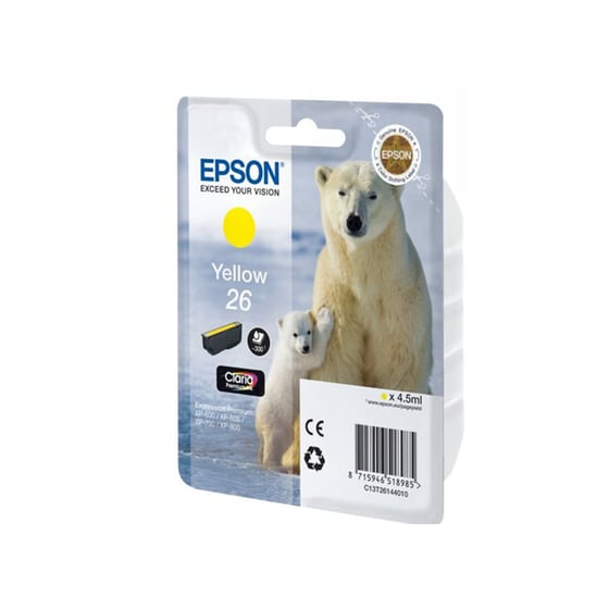 Epson 26 Κίτρινο Μελάνι Εκτυπωτή C13T26144010 image 1