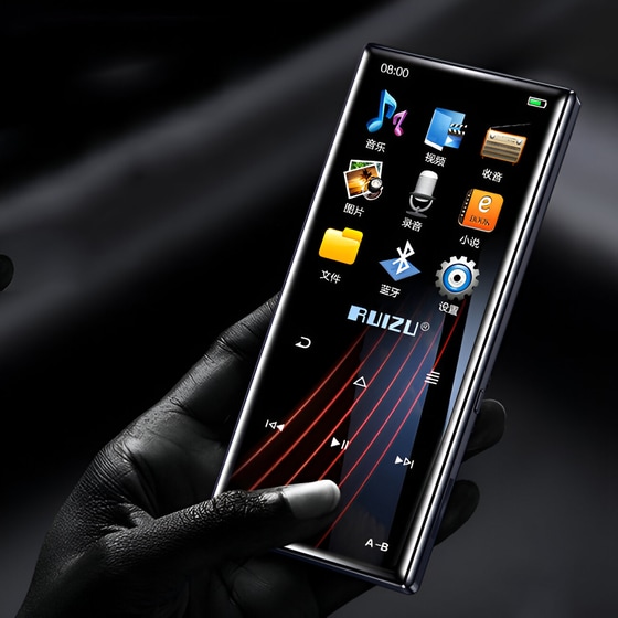 Mp3 Player Ruizu D29 Με Ηχείο, 1.8", 16gb, Bt, Ελληνικό Μενού, Μαύρο image 1