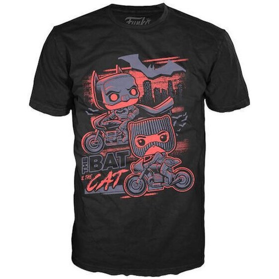 Funko Pop! Tee: Batman - The Bat & The Cat (XL) image 0