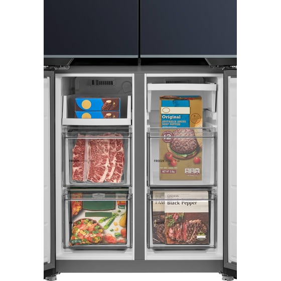 MIDEA MDRM587BIE70 Total No Frost 426 Lt Μαύρο Ψυγείο Ντουλάπα image 8