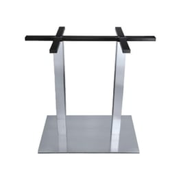 Βάση Τραπεζιού Woodwell Inox 70x40x72 cm - Ασημί
