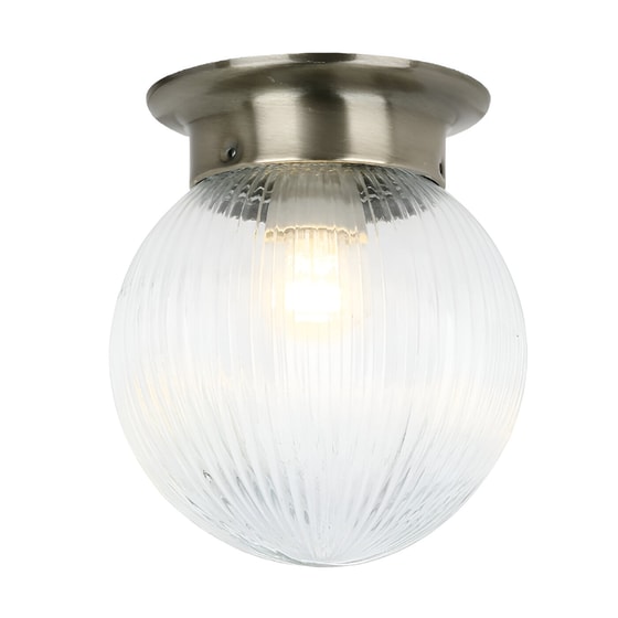 Απλίκα Τοίχου Aca Capri Su0607cb Γυάλινη 15x15x17 cm - Μπρονζέ/Διάφανη image 0