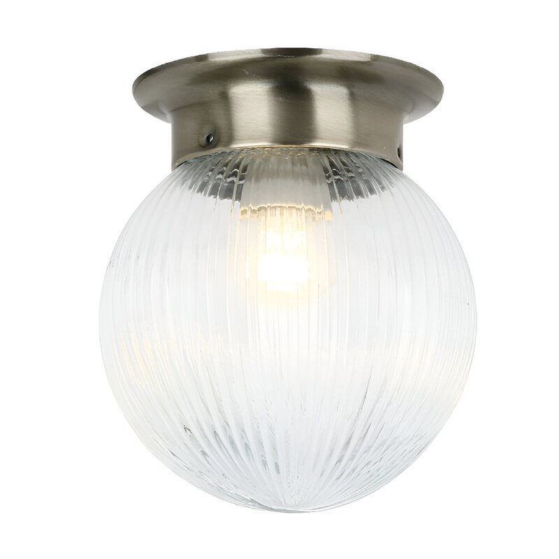 Απλίκα Τοίχου Aca Capri Su0607cb Γυάλινη 15x15x17 cm - Μπρονζέ/Διάφανη