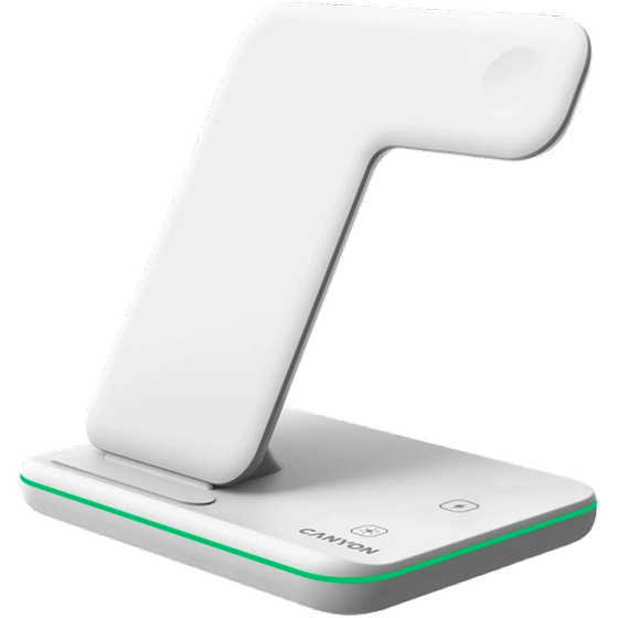 Ασύμαρτος Φορτιστής Canyon 3-in-1 Wireless Charging Station for Gadgets WS-303 Λευκό image 3
