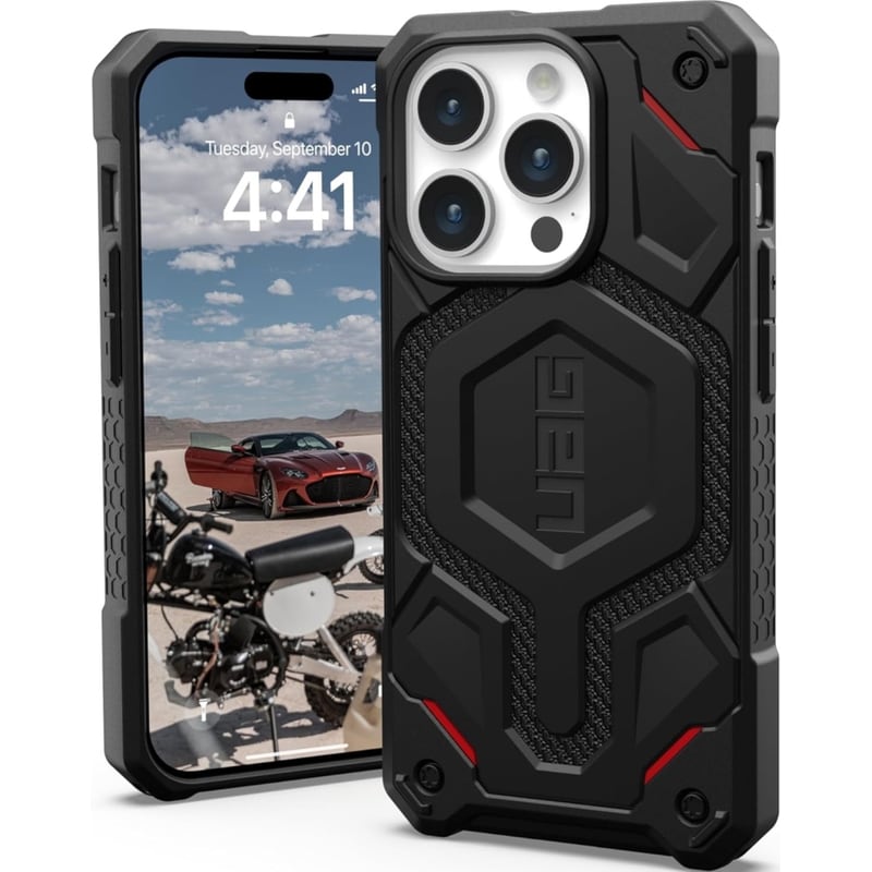Θήκη Apple iPhone 15 Pro - UAG Monarch Pro - Kevlar Black