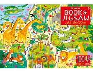 Usborne Book and Jigsaw At the Zoo image 0