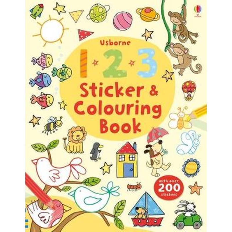 123 Sticker and Colouring book 1340292