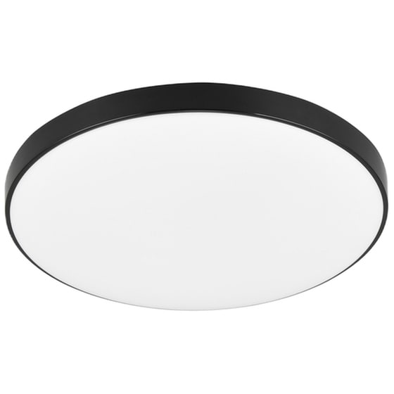 Trio Lighting Πλαφονιέρα Οροφής Μπάνιου Μαύρη image 1