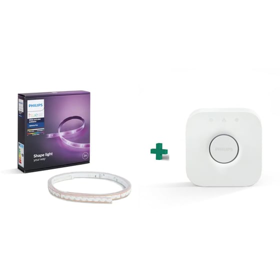 Σετ Philips Hue Bridge & Philips Lightstrip Plus 2m - RGBW image 0