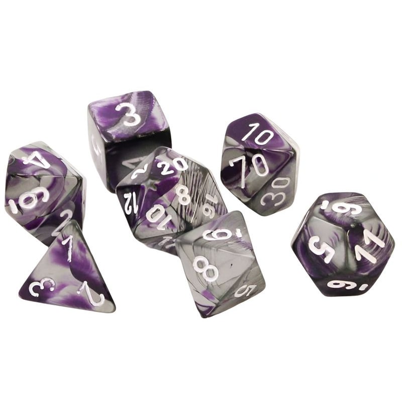 Chessex Gemini - Purple-steel/White CHESSEX
