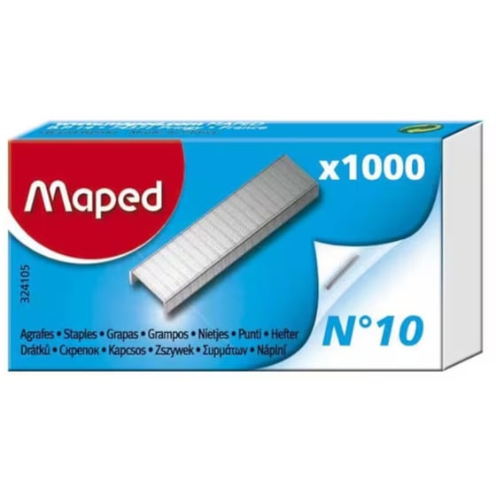 Σύρματα Συρραπτικού Ανταλλακτικά Maped Νο.10 1000 Τεμάχια image 0