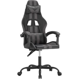 Καρέκλα Gaming VIDAXL 3143822 από Τεχνητό Δέρμα - Γκρι