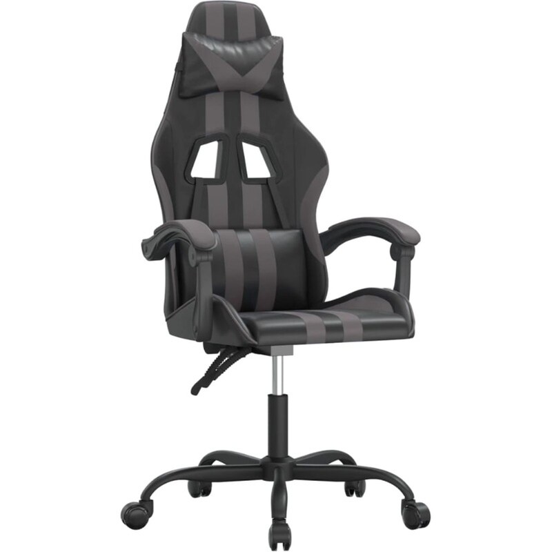 Καρέκλα Gaming VIDAXL 3143822 από Τεχνητό Δέρμα - Γκρι