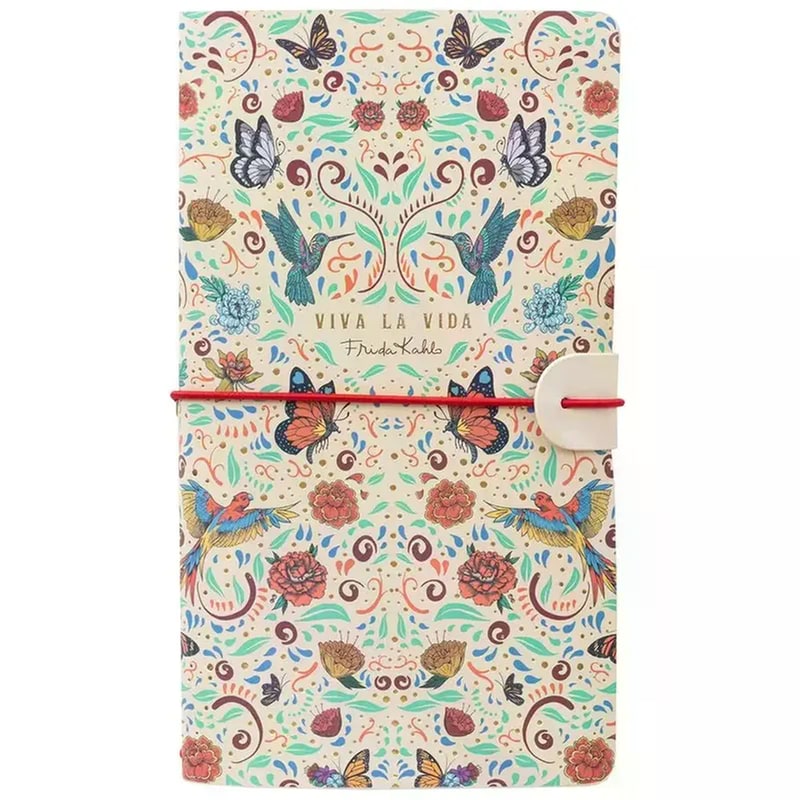GROUPO ERIK Ταξιδιωτικό Τετράδιο με Δερματίνη Frida Kahlo Viva La Vida