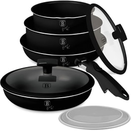 Σετ Μαγειρικά Σκεύη BERLINGER BH-8258 9 τμχ Μαύρο