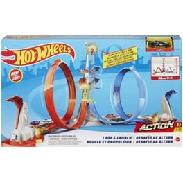Mattel Hot Wheels: Πίστα Με Διπλή Εκτόξευση And Λούπ Σετ Παιχνιδιού (grw39)