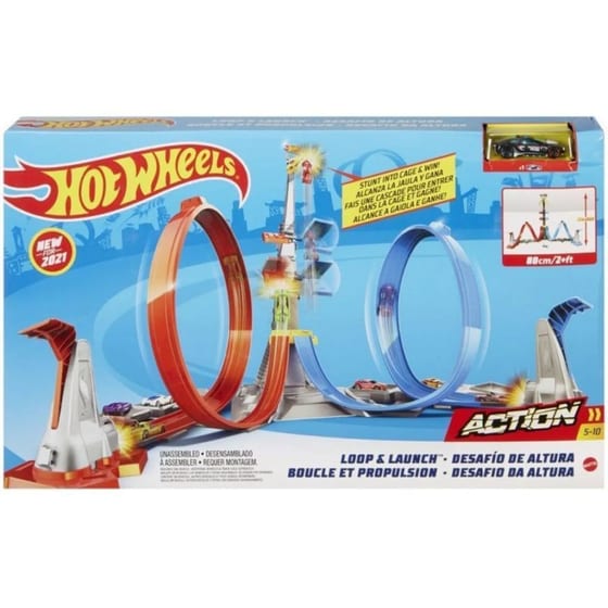 Mattel Hot Wheels: Πίστα Με Διπλή Εκτόξευση And Λούπ Σετ Παιχνιδιού (grw39) image 0