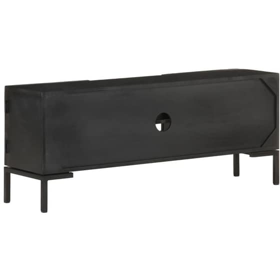 Έπιπλο Τηλεόρασης VidaXL από Ξύλο 115x30x46cm - Μαύρο image 2