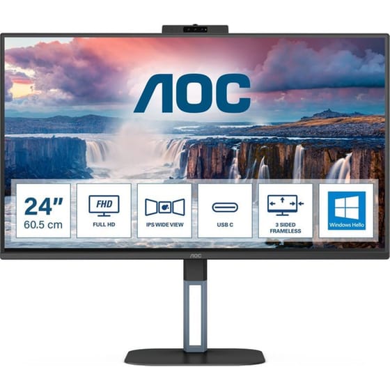 AOC V5 24V5CW/BK Monitor 23.8" FHD IPS 75Hz 1ms image 6