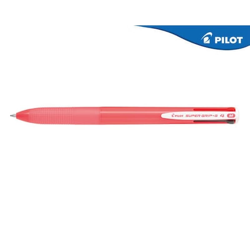 PILOT Pilot Στυλό Super Grip G4 1.0mm 4χρωμο Ροζ