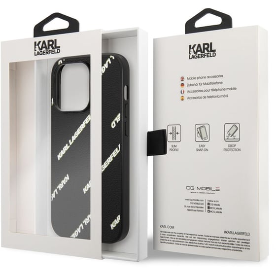 Θήκη Apple iPhone 14 - Karl Lagerfeld Logomania - Black image 3