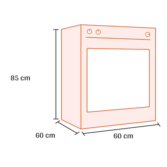 GORENJE GECS6C70WPA 71 lt Λευκό Ηλεκτρική Κουζίνα Κεραμική image 2