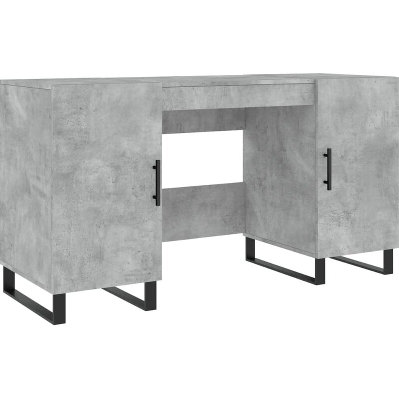 Γραφείο VidaXL από Επεξεργασμένο Ξύλο 140x50x75 cm - Γκρι Σκυροδέματος