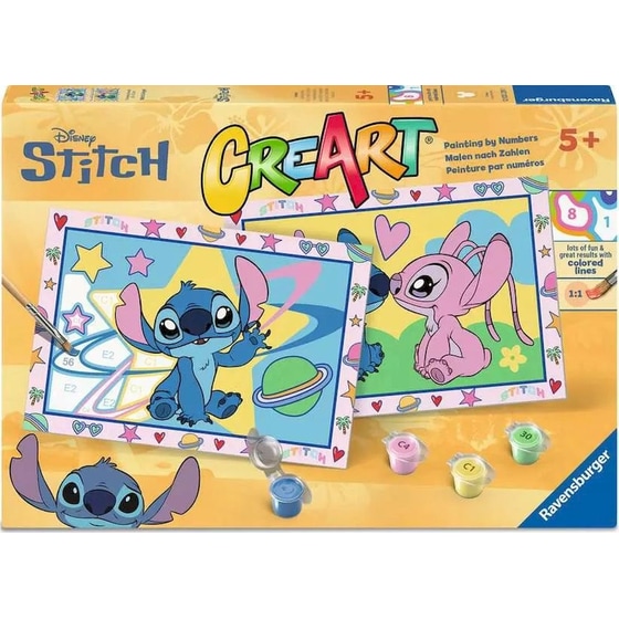 Σετ Ζωγραφικής Ravensburger CreArt Junior Ζωγραφική Stitch & Angel image 0