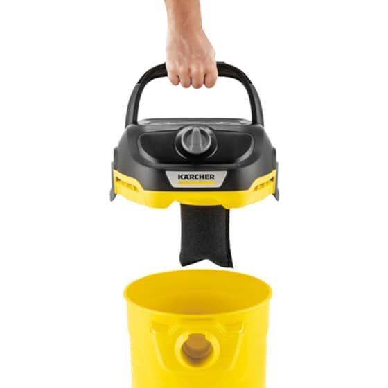 Σκούπα Υγρών και Στερεών KARCHER KWD 1 W V-12/2/18 1000 W με Κάδο 12 lt Κίτρινο image 3