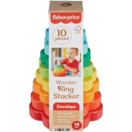 Fisher Price Wooden Ring Stacker Ξύλινη Πυραμίδα