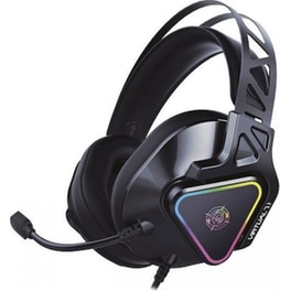 Zeroground Akechi Pro Gaming Ενσύρματα Ακουστικά USB με RGB Φωτισμό - Μαύρα