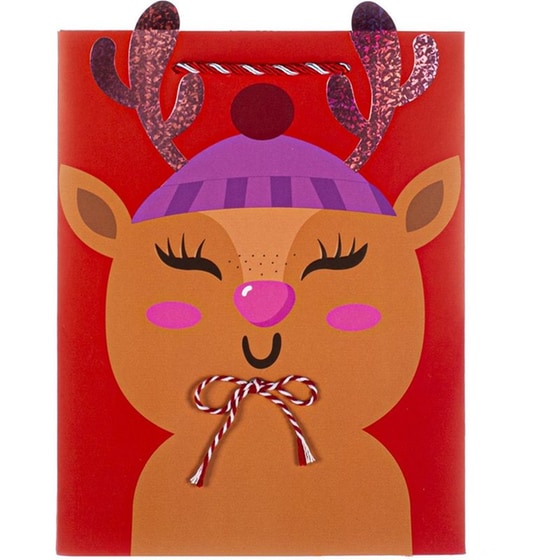 Σακούλα Δώρου Tri-Coastal Girl Reindeer House Small image 0