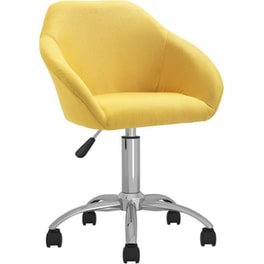 Καρέκλα Γραφείου Nextdeco Jasper 13824-05 Υφασμάτινη - Κίτρινη